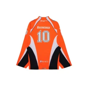 Hockey Panelled Long Sleeve Jersey T-shirt “Orange” 657105TKV247074