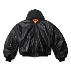 Hooded Bomber Jacket “Black” 750953TOS171000