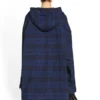 Hooded Check Overshirt “Blue Navy” 720109TNM354202