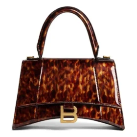 Hourglass Small Handbag Tortoise Shell Print “Brown” 5935462AAZK2126