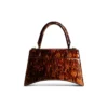 Hourglass Small Handbag Tortoise Shell Print “Brown” 5935462AAZK2126