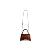 Hourglass Small Handbag Tortoise Shell Print “Brown” 5935462AAZK2126