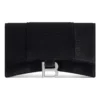 Hourglass Velvet Jersey Wallet On Chain “Black” 6560502AAPT1000