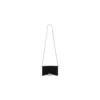 Hourglass Velvet Jersey Wallet On Chain “Black” 6560502AAPT1000