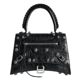 Hourglass X Le Cagole Medium Handbag “Black” 7815852AAY11000