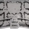 Hourglass Xs Handbag With Chain Embroidery “Silver” 7204712AARN8110