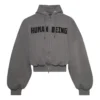Human Being Round Zip-Up Hoodie “Dark Grey” 827153TSVB91441