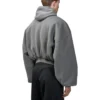 Human Being Round Zip-Up Hoodie “Dark Grey” 827153TSVB91441