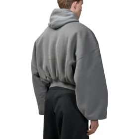 Human Being Round Zip-Up Hoodie “Dark Grey” 827153TSVB91441