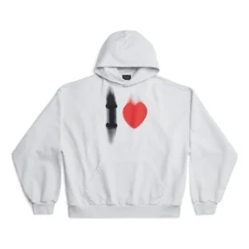 I Love Hoodie Medium Fit “White” 742603TOVH59081