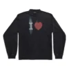 I Love Long Sleeve T-shirt Medium Fit “Black” 744449TOVH39034