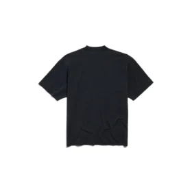 I Love Paris & Balenciaga T-shirt Medium Fit “Black Faded” 764235TRVU91041