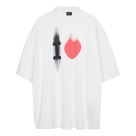 I Love T-shirt Large Fit “White” 744439TOVH39081