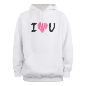 I Love U Hoodie “White” 570811TJVL69040
