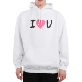 I Love U Hoodie “White” 570811TJVL69040