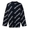 Intarsia Knit Logo Jumper “Black” 623283T15674177