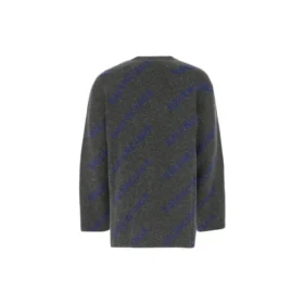 Intarsia Knit Logo Jumper “Dark Grey” 623283T15671035