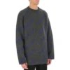 Intarsia Knit Logo Jumper “Dark Grey” 623283T15671035