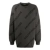 Intarsia Knit Logo Jumper “Grey” 625970T31781262