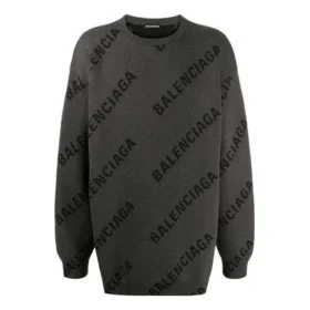 Intarsia Knit Logo Jumper “Grey” 625970T31781262