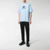 Interlocked BB Regular Fit T-shirt “Light Blue” 578139TGV755840
