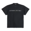 Internal Use Only Inside-out T-shirt “Black” 787358TQVU21083