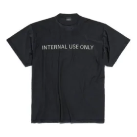 Internal Use Only Inside-out T-shirt “Black” 787358TQVU21083