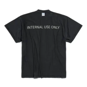 Internal Use Only Inside-out T-shirt “Black” 787358TQVU21083
