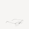Invisible rectangle sunglasses in silver Invisible rectangle sunglasses in silver