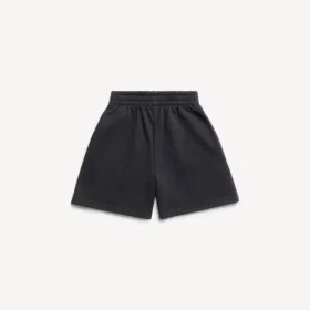 Kids – jogging shorts in black faded