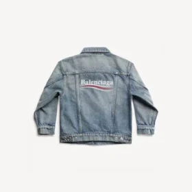 Kids – political campaign oversized jacket in light blue