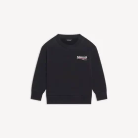Kids – political campaign sweatshirt in black