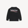 Kids – political campaign sweatshirt in black