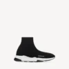 Kids – speed recycled knit sneaker in black/white Kids – speed recycled knit sneaker in black/white