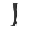 Knife 110mm Over The Knee Boots “Black Matte Spandex” 719816W2ES01000