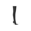 Knife 110mm Over The Knee Boots “Black Matte Spandex” 719816W2ES01000
