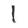 Knife 110mm Over The Knee Boots “Black Matte Spandex” 719816W2ES01000