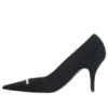 Knife 2.0 80mm Pump “Black and White Textured Recycled Knit” 671123W2CW11090