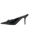 Knife BB Leather Mules “Black” 694722WBBI21000