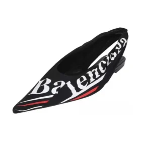 Knife Slingback Logo Print Casual Flats “Black” 500619W06001091 Knife Slingback Logo Print Casual Flats “Black” 500619W06001091