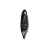 Knife Slingback Logo Print Casual Flats “Black” 500619W06001091