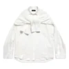 Knotted Sleeves Shirt Oversized “White” 768553TPO359000