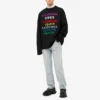 Languages Crew Neck Knit Sweater “Black Multicolor” 646491T15952771