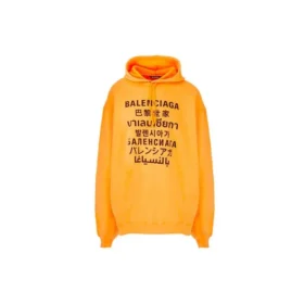 Languages Logo Hoodie “Orange Black” 641679TJVI67513