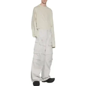 Large Cargo Pants “Light Grey” 746493TKP271400