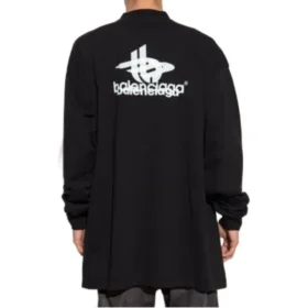 Layered Sports Long Sleeve T-shirt Oversized “Black White” 739027TPVF21070