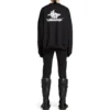 Layered Sports Round Sweatshirt “Black White” 767860TPVF31070