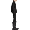 Layered Sports Round Sweatshirt “Black White” 767860TPVF31070