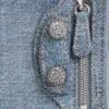 Le Cagole Coin Purse Denim With Rhinestones “Blue” 7767692109U4715