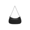 Le Cagole Mini Bag With Chain Crocodile Embossed “Black” 69581423EJY1000